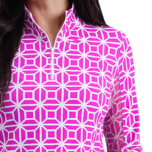 Ibkul Carolyn LS Mock Womens QZ