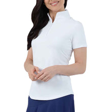 Load image into Gallery viewer, Ibkul Essential Solid SS Mock Womens QZ
 - 12