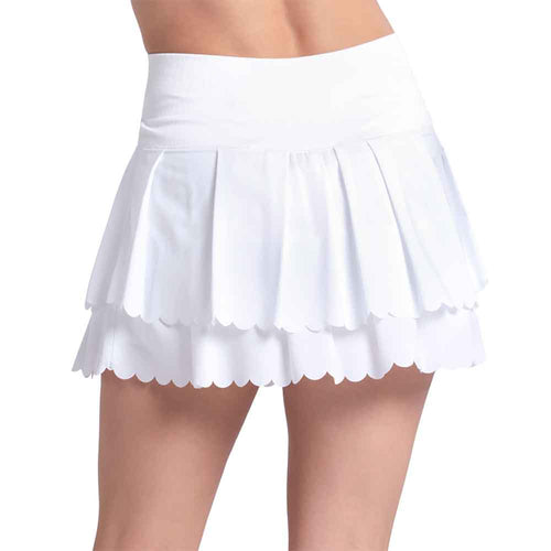 Lucky In Love Laser Wave Pleat Womens Tennis Skirt - 2