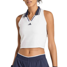 Load image into Gallery viewer, Adidas Climacool Crop Pro Womens Tennis Tank Top - White/M
 - 1