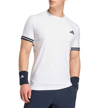 Load image into Gallery viewer, Adidas Climacool Freelift Pro Mens Tennis T-Shirt - White/XL
 - 4