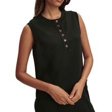 Load image into Gallery viewer, Varley Marla Button Placket Womens Tank - Black/L
 - 2