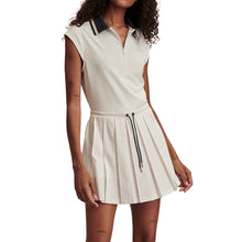 Load image into Gallery viewer, Varley Nico Court Half Zip Womens Tennis Dress - Wht/Blue Nights/M
 - 1