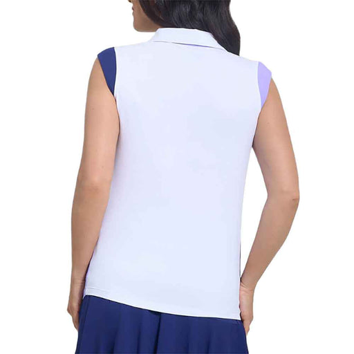 Ibkul Color Block Sleeveless Womens Polo