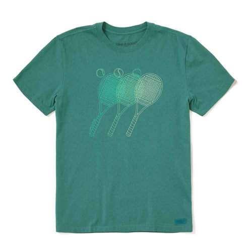 Life Is Good Tennis Fade Crusher Shortsleeve Mens T-Shirt