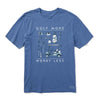 Life Is Good More Worry Less Crusher Shortsleeve Mens T-Shirt