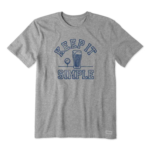 Life Is Good Keep it Simple Crusher-Lite Shortsleeve Mens T-Shirt