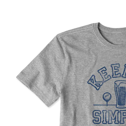Life Is Good Keep It Simple CrusherLt SS Mens Tee
