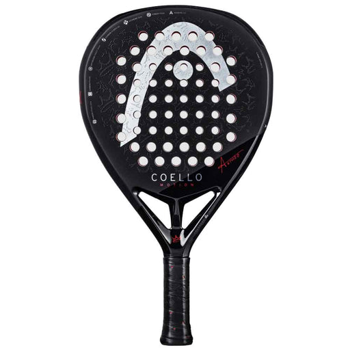 Head Coello Motion Padel Racquet - Black/Red/Diamond/360G