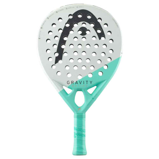 Head Gravity Motion Padel Racquet - White/Teal/Round/355G