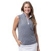 SanSoleil SolCool Sleeveless Mock Neck Womens Polo