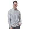 SanSoleil SolTek Ice Check Long Sleeve Mock Mens Quarter-Zip Pullover