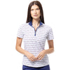 SanSoleil SolTek Lux Short Sleeve Baybreeze Mock Quarter-Zip Womens Polo