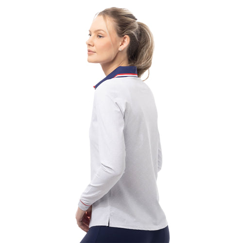 SanSoleil SolAir Cool Betsy White Womens Long Sleeve Sun Shirt - 2