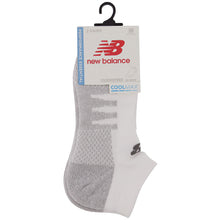 Load image into Gallery viewer, New Balance Coolmax No Show Socks - White/L
 - 2
