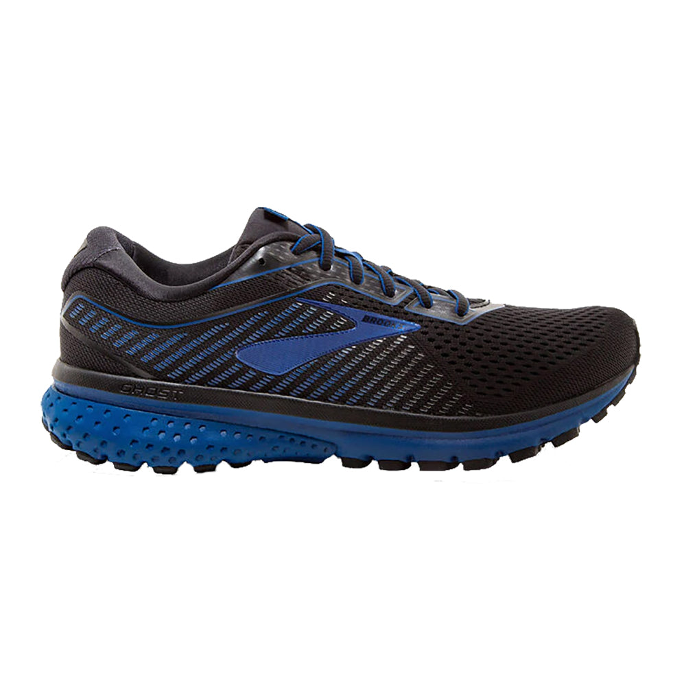 Brooks Ghost 12 Black-Blue Mens Running Shoes
