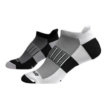 Load image into Gallery viewer, Brooks Ghost Midweight 2 Pack Unisex Running Socks - 040 WHT/BLK/OX/XL
 - 2