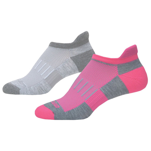 Brooks Ghost Midweight 2 Pack Unisex Running Socks - 045 OXF/PNK/OXF/M