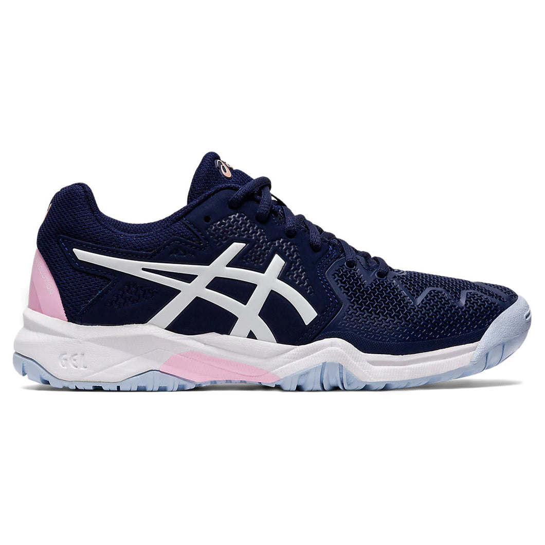 Asics Gel Resolution 8 Pink Juniors Tennis Shoes