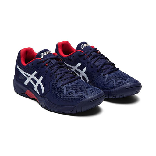 Asics Gel Resolution 8 Red Juniors Tennis Shoes