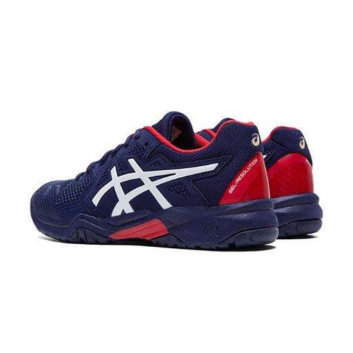 Asics Gel Resolution 8 Red Juniors Tennis Shoes