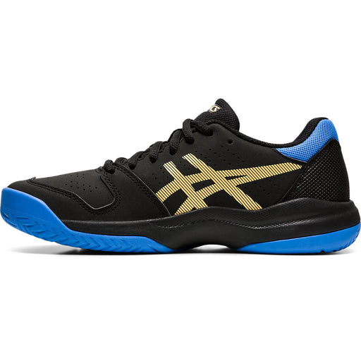 Asics Gel Game 7 Black Blue Juniors Shoes