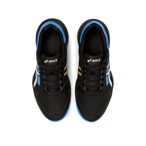 Asics Gel Game 7 Black Blue Juniors Shoes