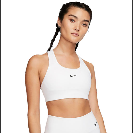 Nike Swoosh Womens Sports Bra - 100 WHITE/XL