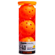 Load image into Gallery viewer, Franklin X-40 Outdoor Pickleballs - 3 Pack - Lava
 - 2