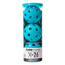 Load image into Gallery viewer, Franklin X-26 Indoor Pickleball 3 Pack - Blue
 - 1