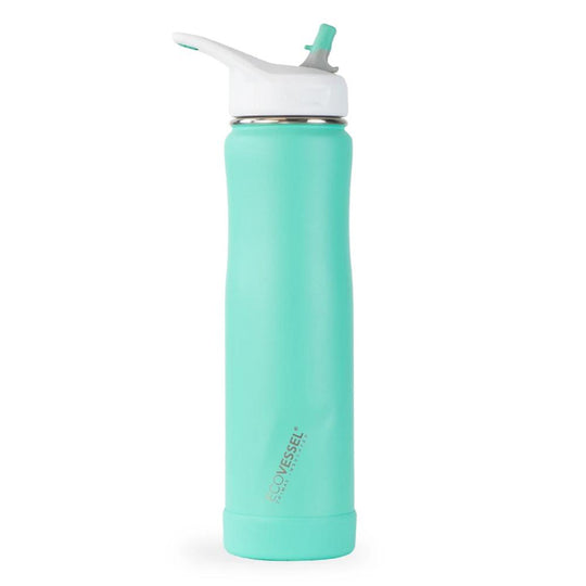EcoVessel The Summit 24oz Stainless Steel Straw Water Bottle