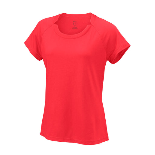 Wilson Condition Womens Short Sleeve Shirt - Hibiscus/XL