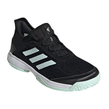 Load image into Gallery viewer, Adidas Adizero Club BlackGreen Junior Tennis Shoes
 - 3