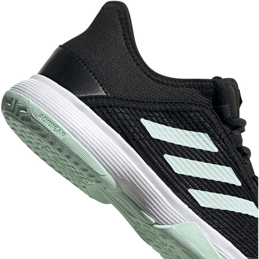 Adidas Adizero Club BlackGreen Junior Tennis Shoes