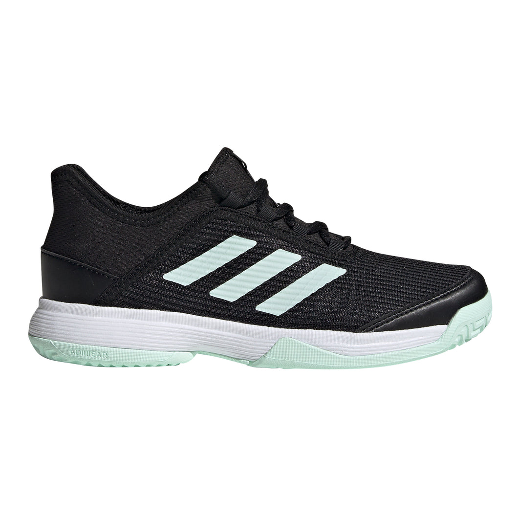 Adidas Adizero Club BlackGreen Junior Tennis Shoes