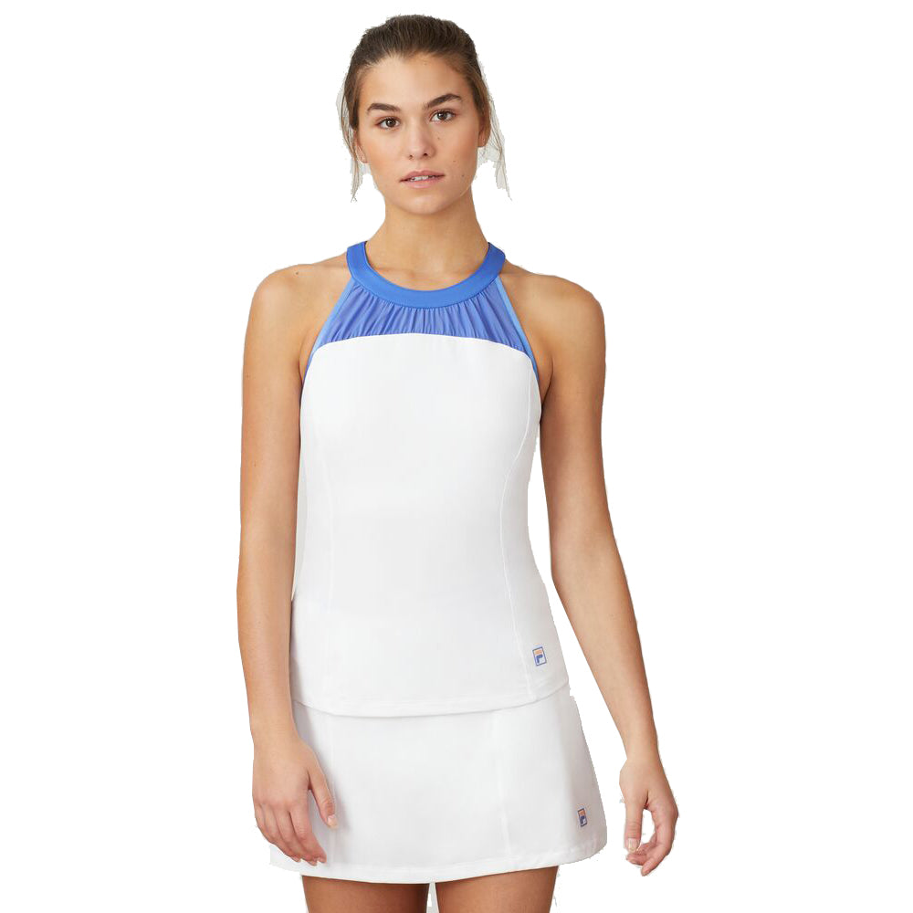 Fila Colorful Play Halter Womens Tennis Tank Top Fila Colorful Play Halter Womens Tennis Tank Top