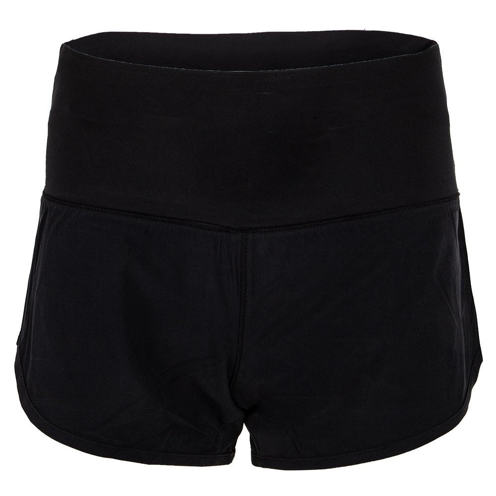Fila Essentials Stretch Woven Womens Tennis Shorts - BLACK 001/L