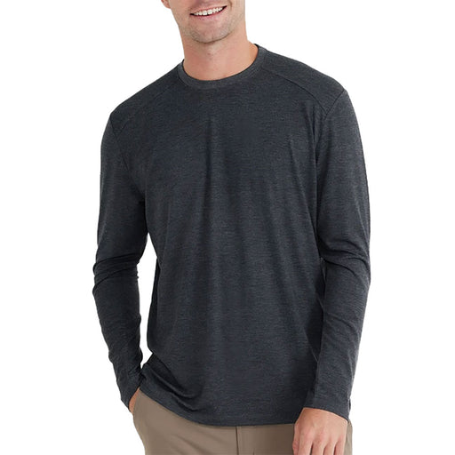 Free Fly Bamboo Midweight Mens Long Sleeve Shirt - HTHR BLACK 115/XXL