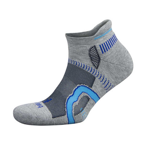 Balega Hidden Contour Unisex Running Socks - Mid-grey/Ink/XL