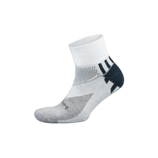 Balega Enduro Quarter Unisex Running Socks - White/Grey/XL
