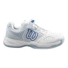 Load image into Gallery viewer, Wilson Kaos All Court Junior Tennis Shoes - White/Dazzling/13.0/M
 - 4
