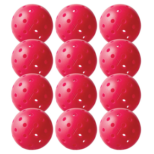 Franklin X-40 Pink Outdoor Pickleballs - 12 Pack - Pink