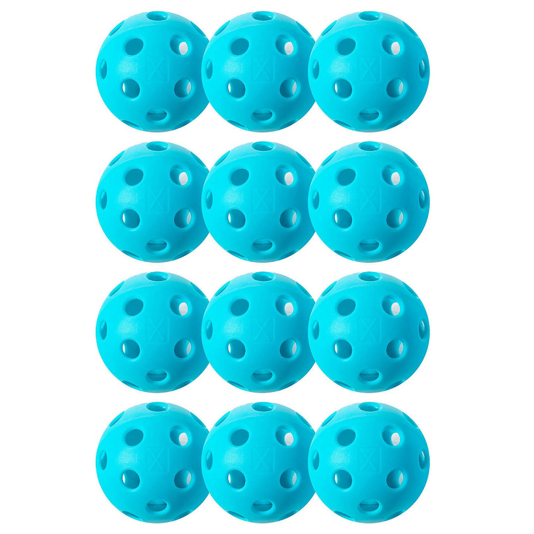 Franklin X-26 Blue Indoor Pickleballs - 12 Pack - Blue