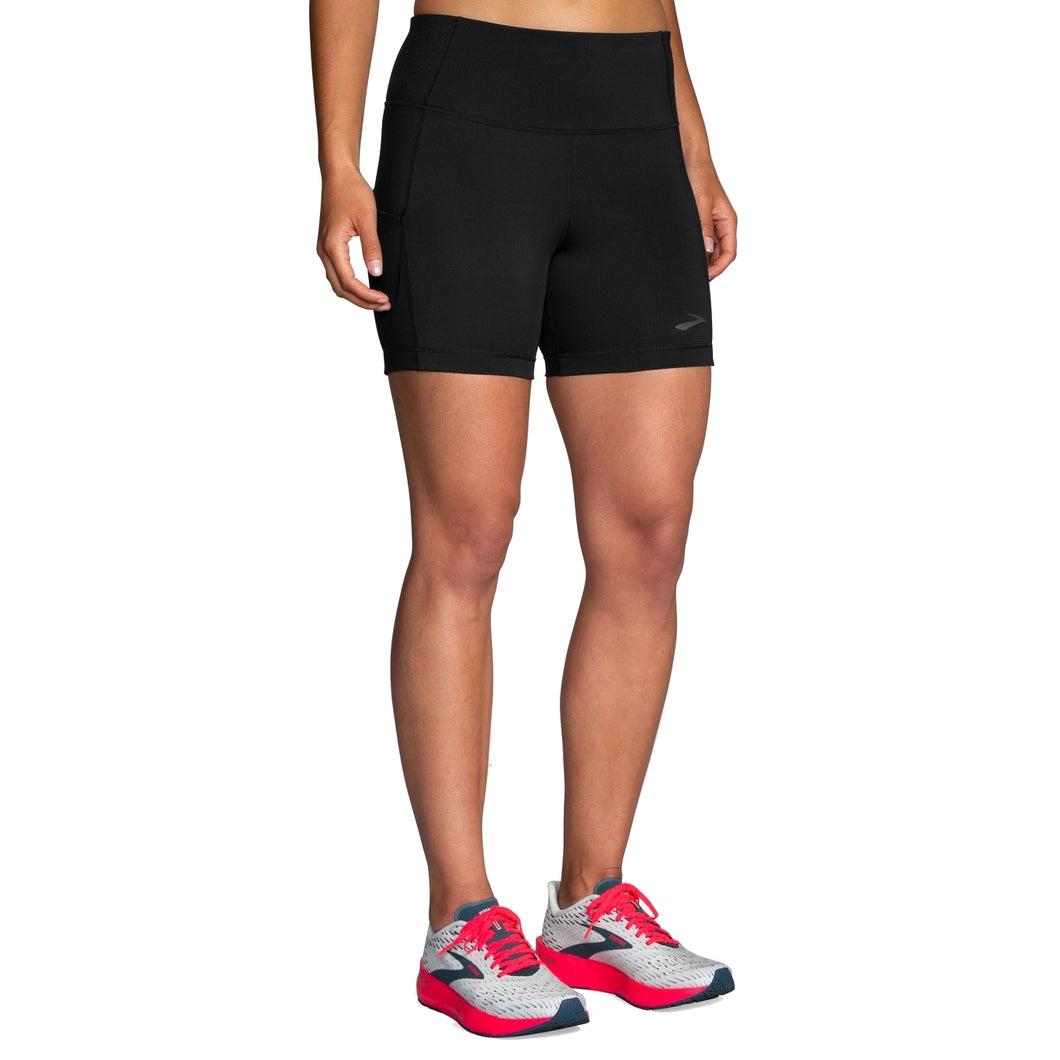 Brooks Method Tight 5in Womens Running Shorts - Black/XXL