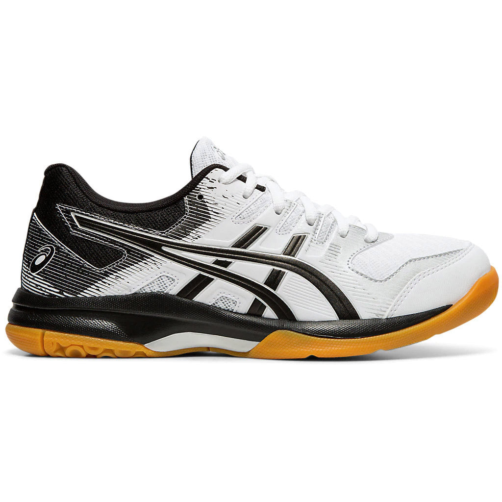 Asics Gel Rocket 9 White Womens Indoor Court Shoes - WHITE/BLACK 100/11.0/B Medium