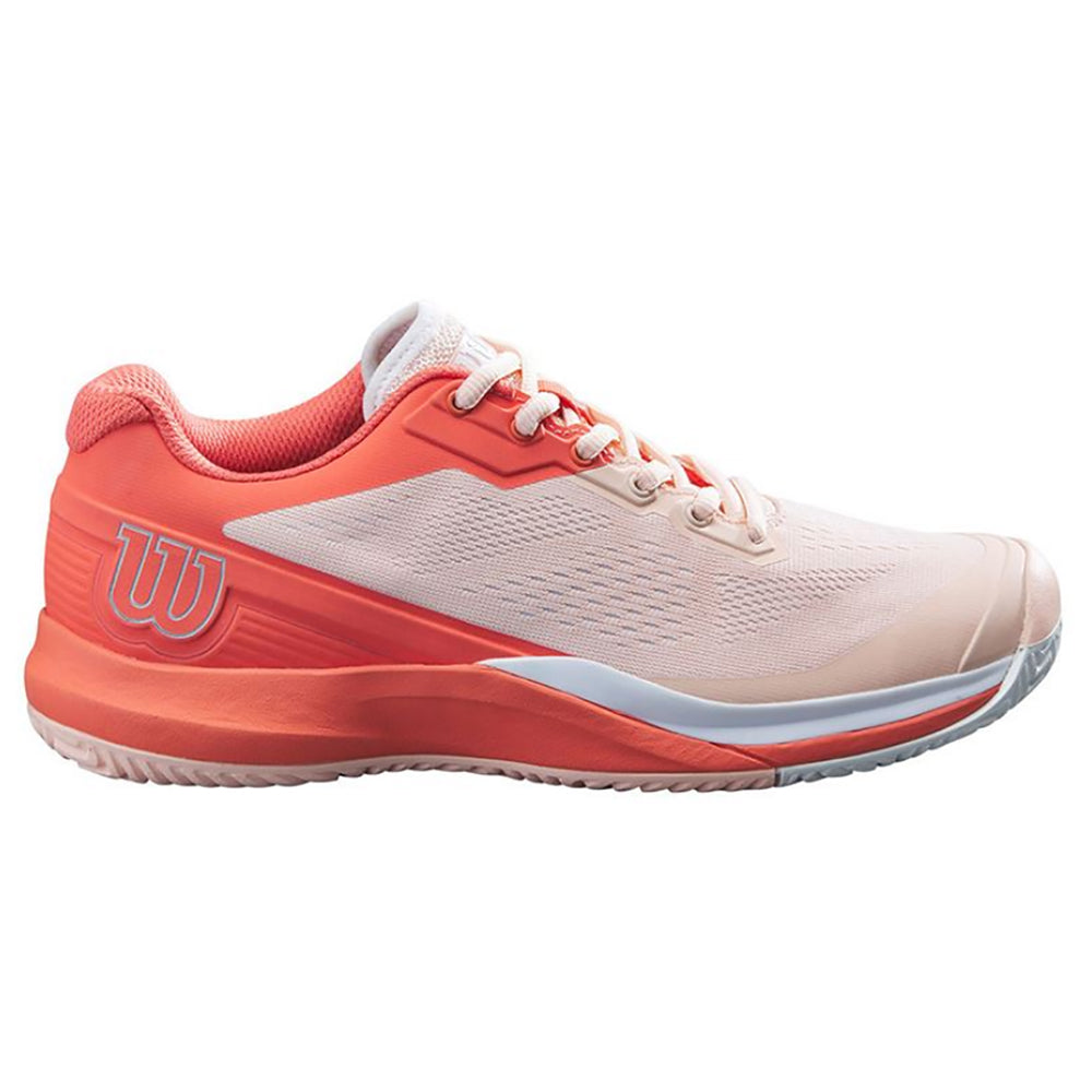 Wilson Rush Pro 3.5 Womens Tennis Shoes - Peach/Coral/Wht/11.0
