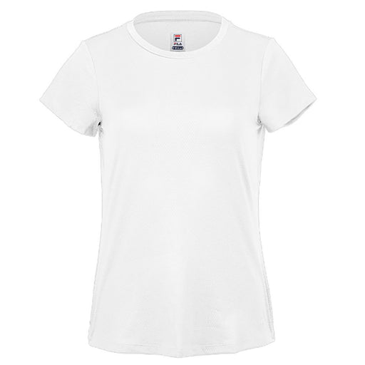 Fila Essentials White Womens Tennis Shirt - WHITE 100/XL