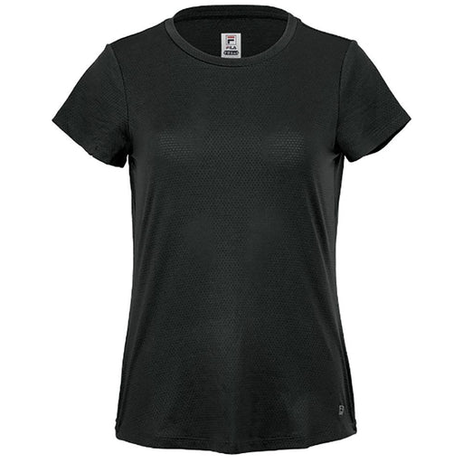 Fila Essentials Black Womens Tennis Shirt - BLACK 001/XL