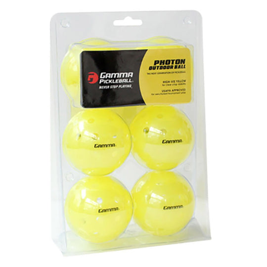 Gamma Photon Outdoor Pickleball  - 6 Pack