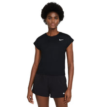 Load image into Gallery viewer, NikeCourt Dri-FIT Victory Womens Tennis Shirt - BLACK 010/XL
 - 2